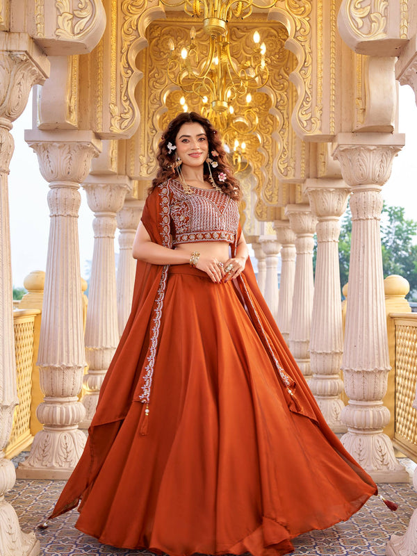 Moti & Sequence Work Lehenga