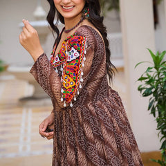Navratri Special Gamathi Work Lehenga