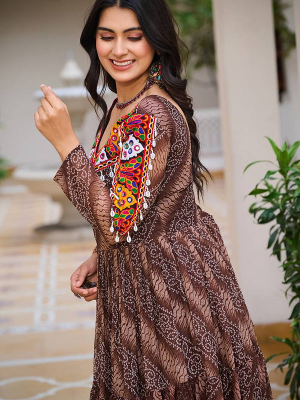 Navratri Special Gamathi Work Lehenga