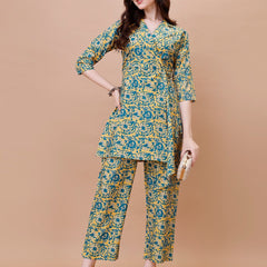 Straight American Crepe Co-Ord Set