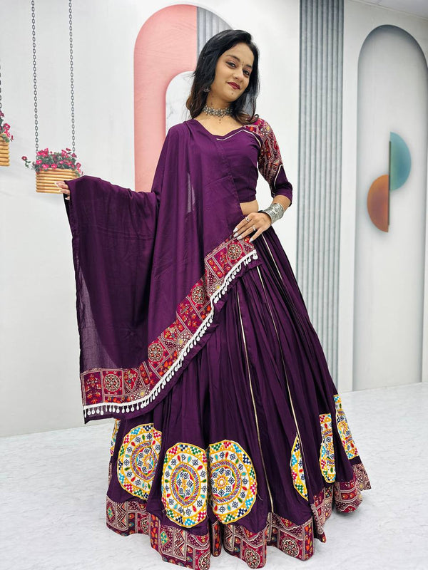 Festive Cotton Lehenga Choli