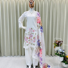 Elegant Embroidery Farsi Salwar Dresses