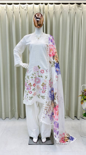 Elegant Embroidery Farsi Salwar Dresses