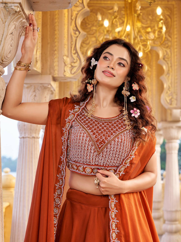 Moti & Sequence Work Lehenga