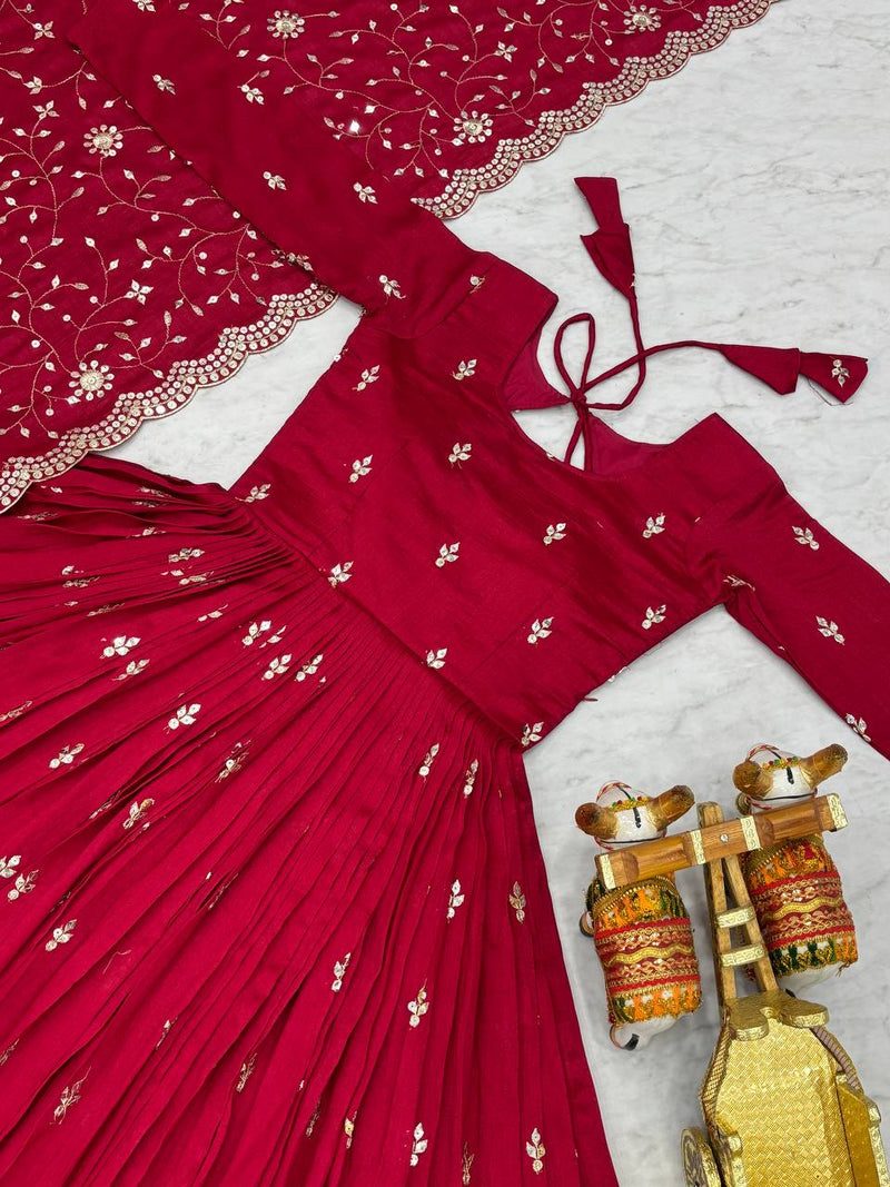 Adorable Vichitra Silk Lehenga