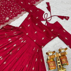 Adorable Vichitra Silk Lehenga