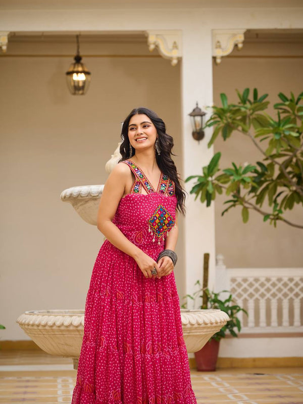 Navratri Special Gamathi Work Lehenga