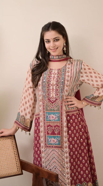 Jasood Full Anarkali Kodi Round Set Dresses