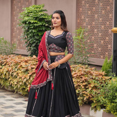 Ajrakh Print Lehenga