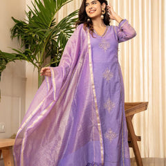 Festive Flare: Mul Chanderi Anarkali Dresses
