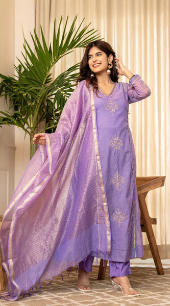 Festive Flare: Mul Chanderi Anarkali Dresses