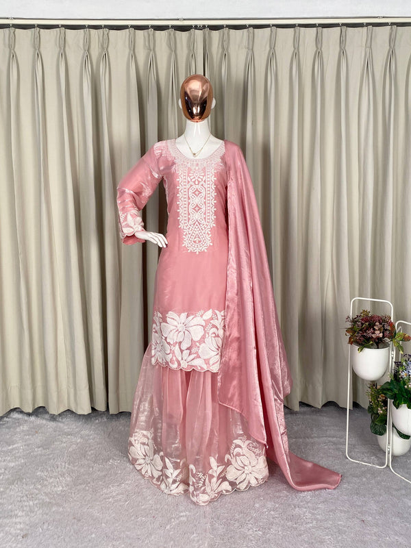 Designer Top with Sarara Indo Western