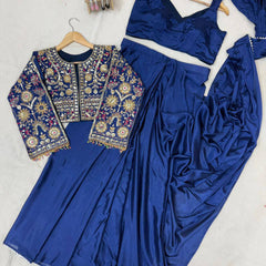 Luxury Chinon Partywear Saree