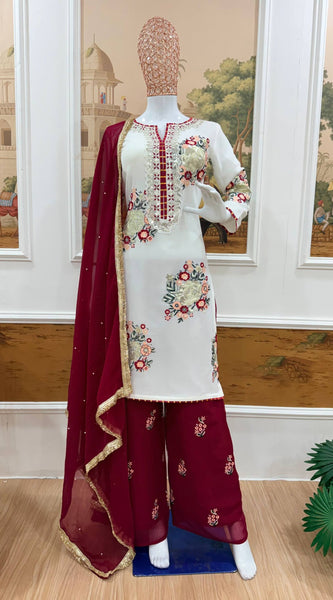Faux Georgette Festive Kurti