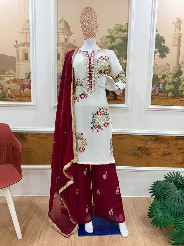 Faux Georgette Festive Kurti