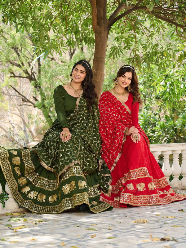 Embroidered Georgette Lehenga