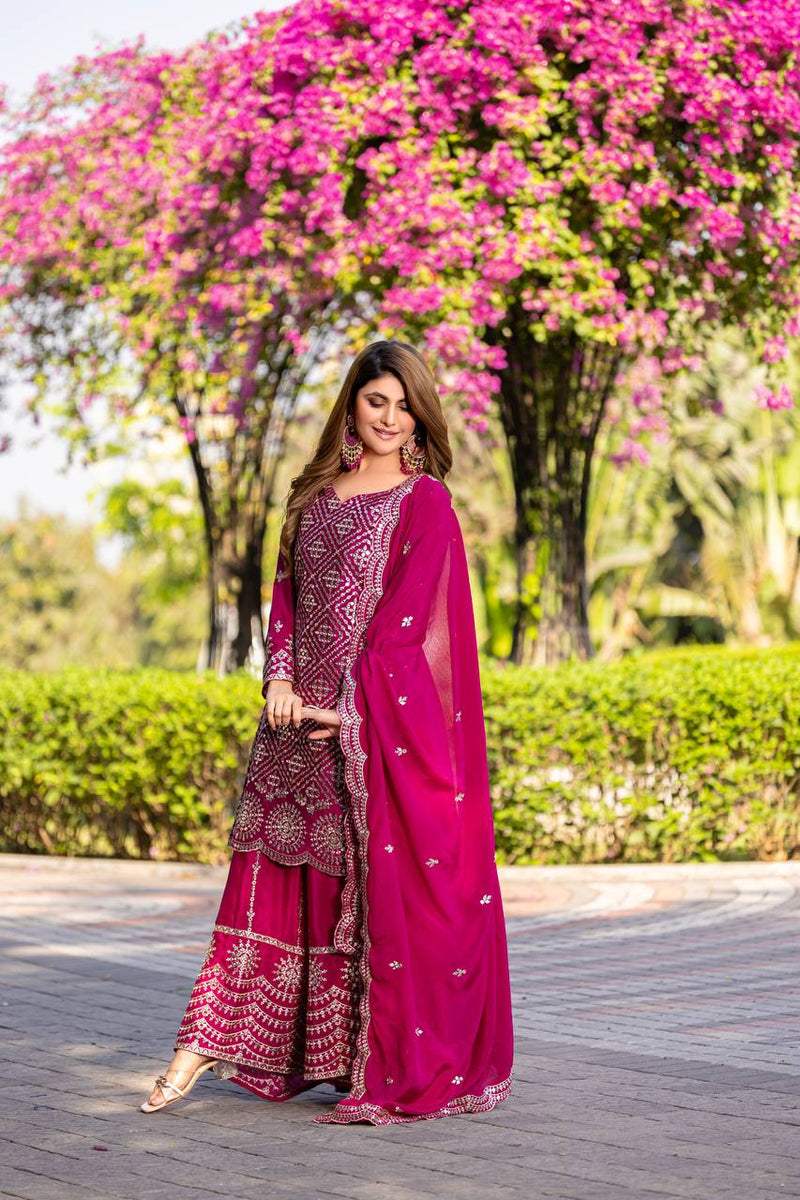 Sequence Embroidery Work Lehenga