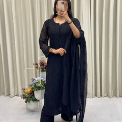 Georgette Embroidered Dresses