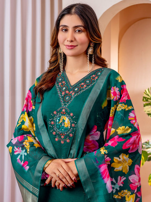 Marina Viscose Silk Embroidered Dresses