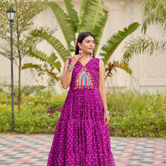 Real Mirror & Lace Work Lehenga