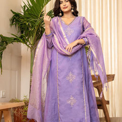 Festive Flare: Mul Chanderi Anarkali Dresses