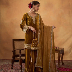 New Launch Velvet Embroidery Dresses