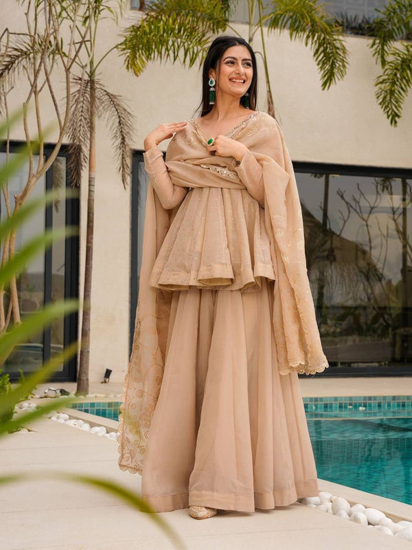 Premium Tabby Organza Indo Western