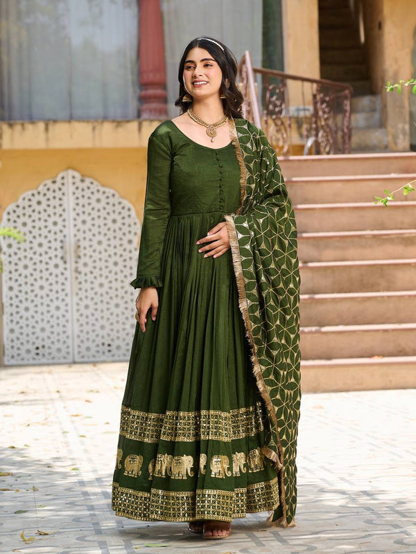 Embroidered Georgette Lehenga