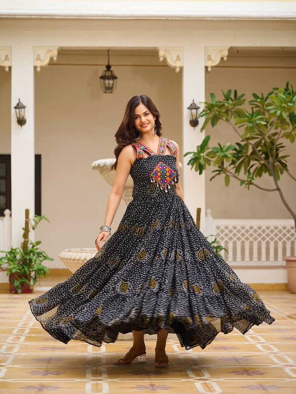Navratri Special Gamathi Work Lehenga
