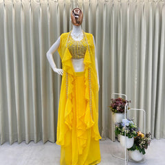 Three-Piece Handwork Indo Western