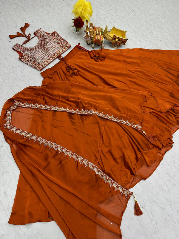 Moti & Sequence Work Lehenga