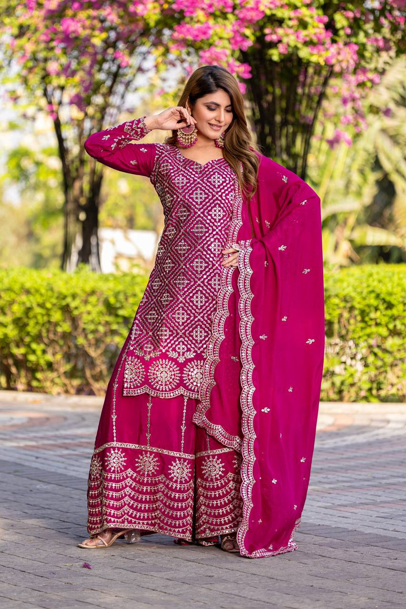 Sequence Embroidery Work Lehenga