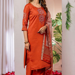 Viscose Silk Embroidered Dresses