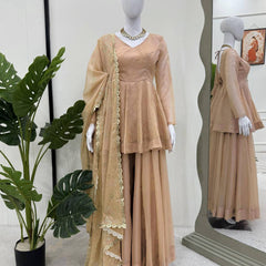 Premium Tabby Organza Indo Western