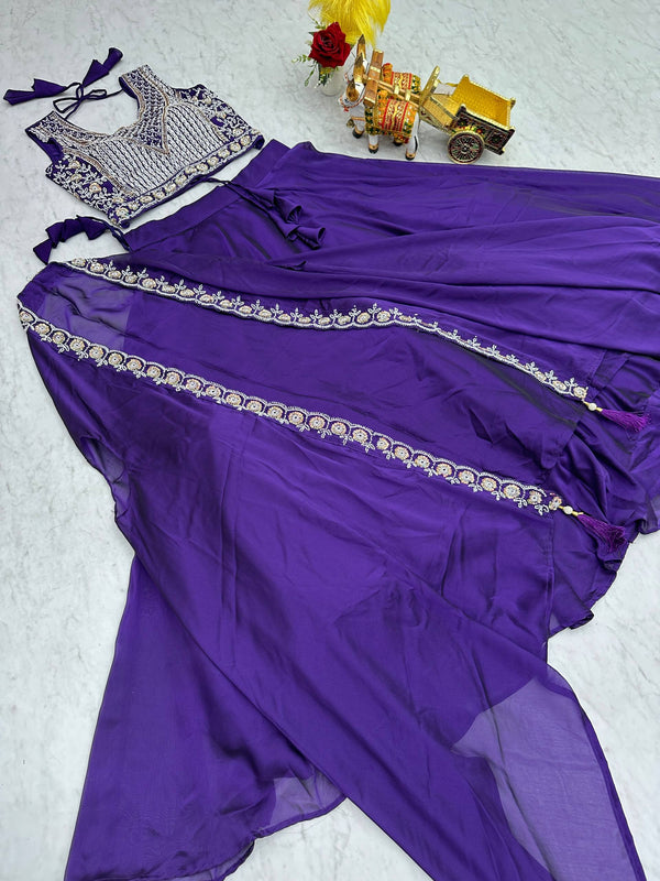 Moti & Sequence Work Lehenga