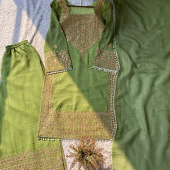 Wedding Wear Crunchy Embroidery Suit Indo Western