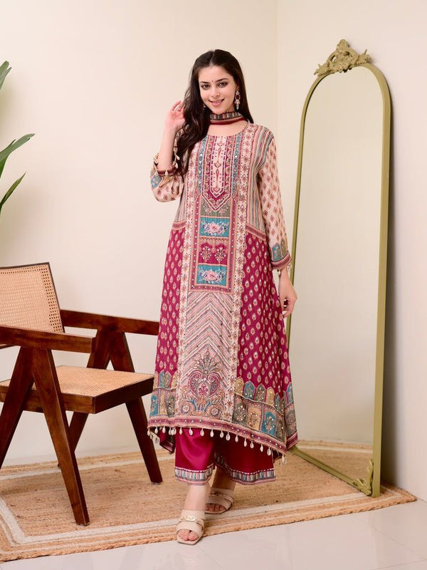 Jasood Full Anarkali Kodi Round Set Dresses