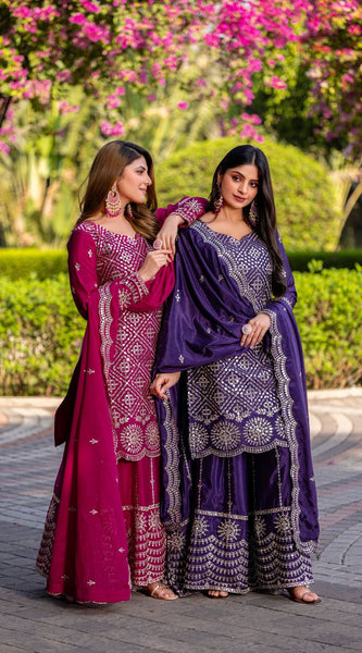 Sequence Embroidery Work Lehenga