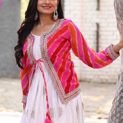 Sequin Embroidery Koti Set Indo Western