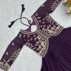 Embroidered Georgette Lehenga