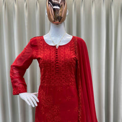 Georgette Embroidered Dresses