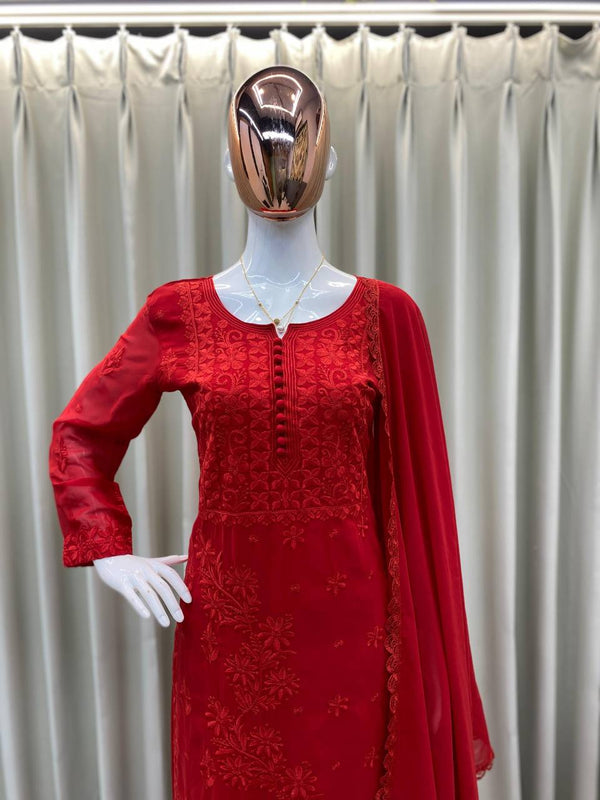 Georgette Embroidered Dresses