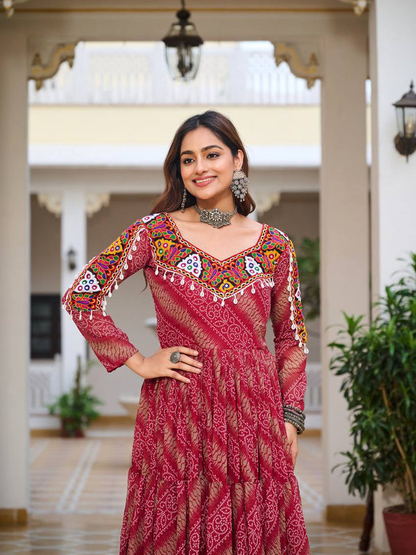 Navratri Special Gamathi Work Lehenga