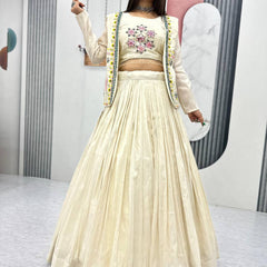 Ivory Shimmer Indo Western