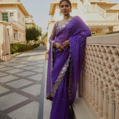 Orignal Mirror Design Saree