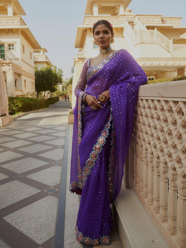 Orignal Mirror Design Saree