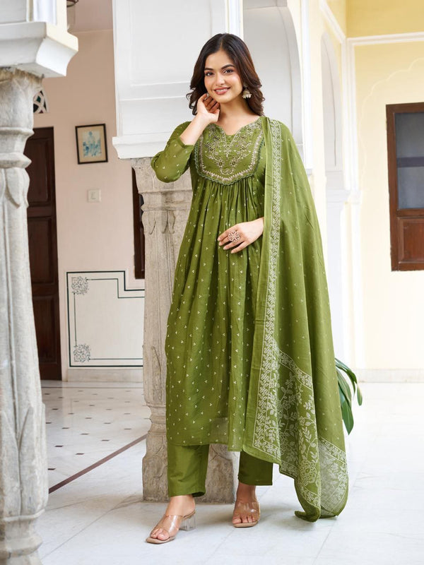 Anarkali Kurta Dresses with Malmal Dupatta
