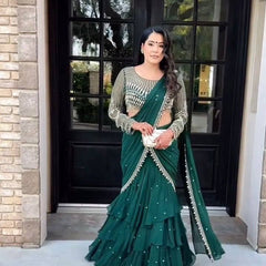 Ready-to-Wear Embroidered Blouse Saree