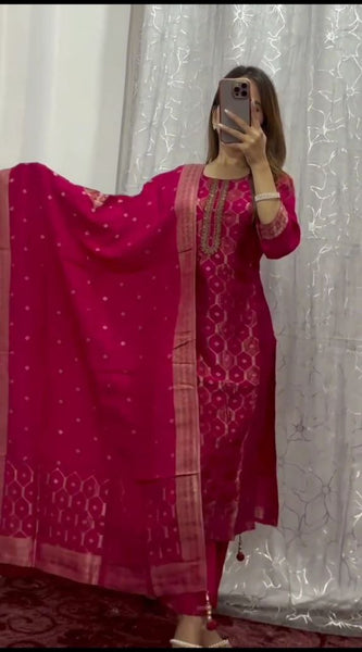 Pure Banarasi Silk Dresses