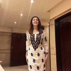 Embroidered Kurta Plazzo Co-Ord Sets